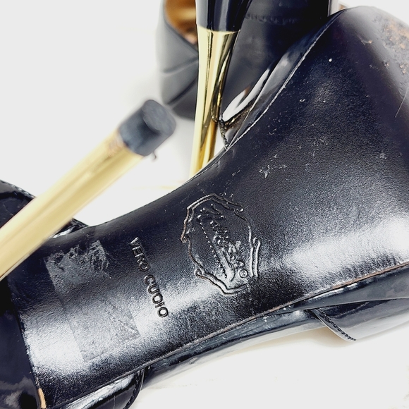 Hale Bob Sz 10M Bow Accented Stiletto Platform Formal Shoes. - Picture 9 of 11